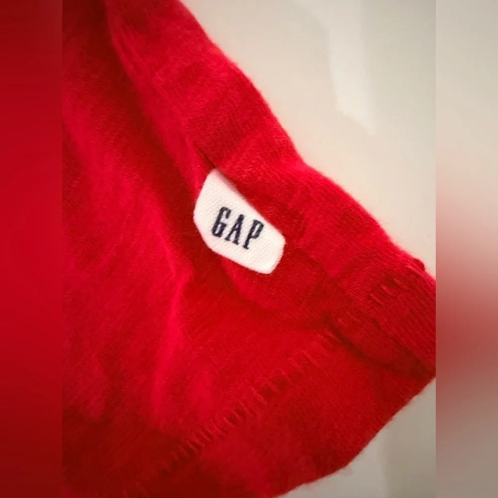 GAP Kids Red Tank Top Organically Grown Cotton Size S (6-7)